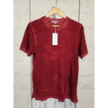 Cotton Citizen Mens Standard Tee Crimson Red Hand Dyed Slub Cotton T-Shirt S NEW