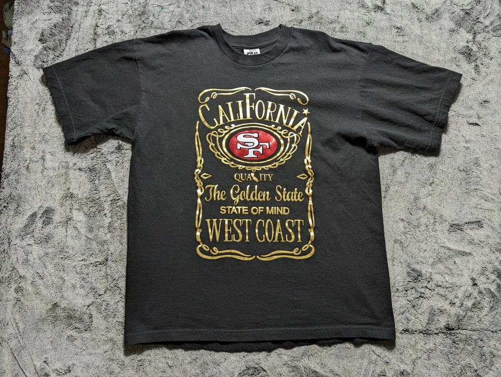 Athletic Pro Short Sleeve T Shirt Men's Size XL Black San Francisco