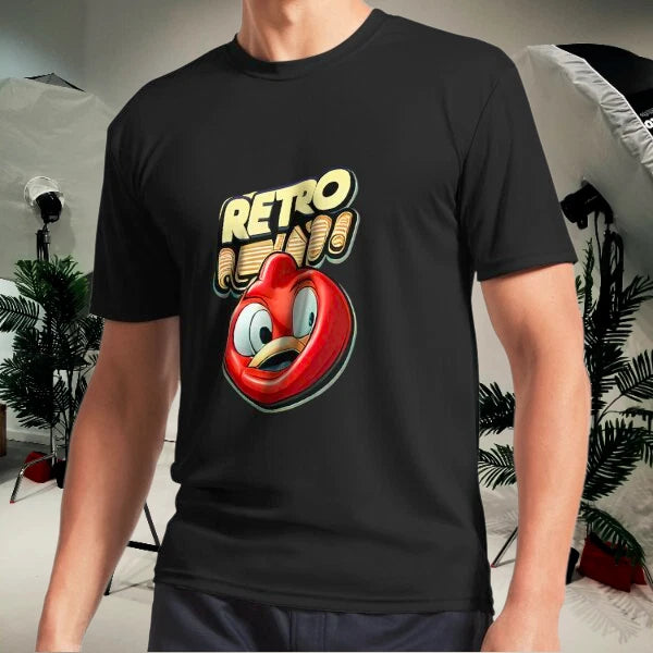 Vintage cartoon mascot logo Active Logo Men's T-Shirt Funny Size S to 5XL