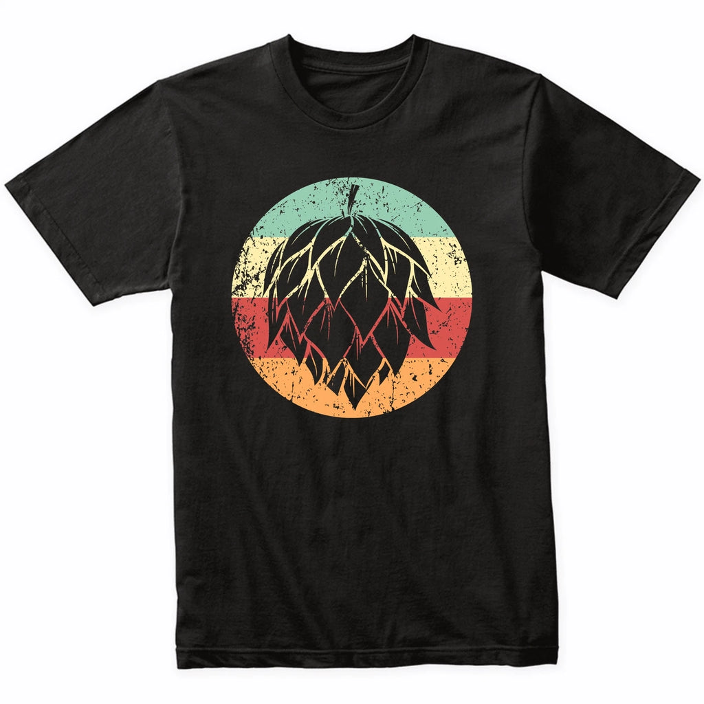 Hops Retro Style Craft Beer T-Shirt - Retro Colors