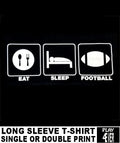 FOOTBALL PIGSKIN GAME SPORTS GRIDIRON RUGBY PLAYER TEAM T-SHIRT WS238