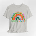 Boho Rainbow Teacher's T-Shirt, Bella Canvas, Sizes S - 3XL, 10 Colour choices