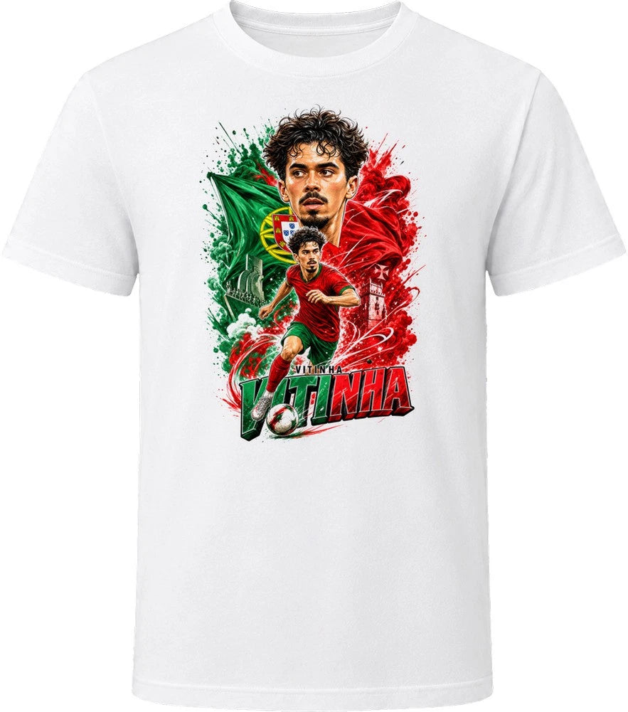 Vitinha Portugal Soccer Caricature 2026 World Cup T Shirt