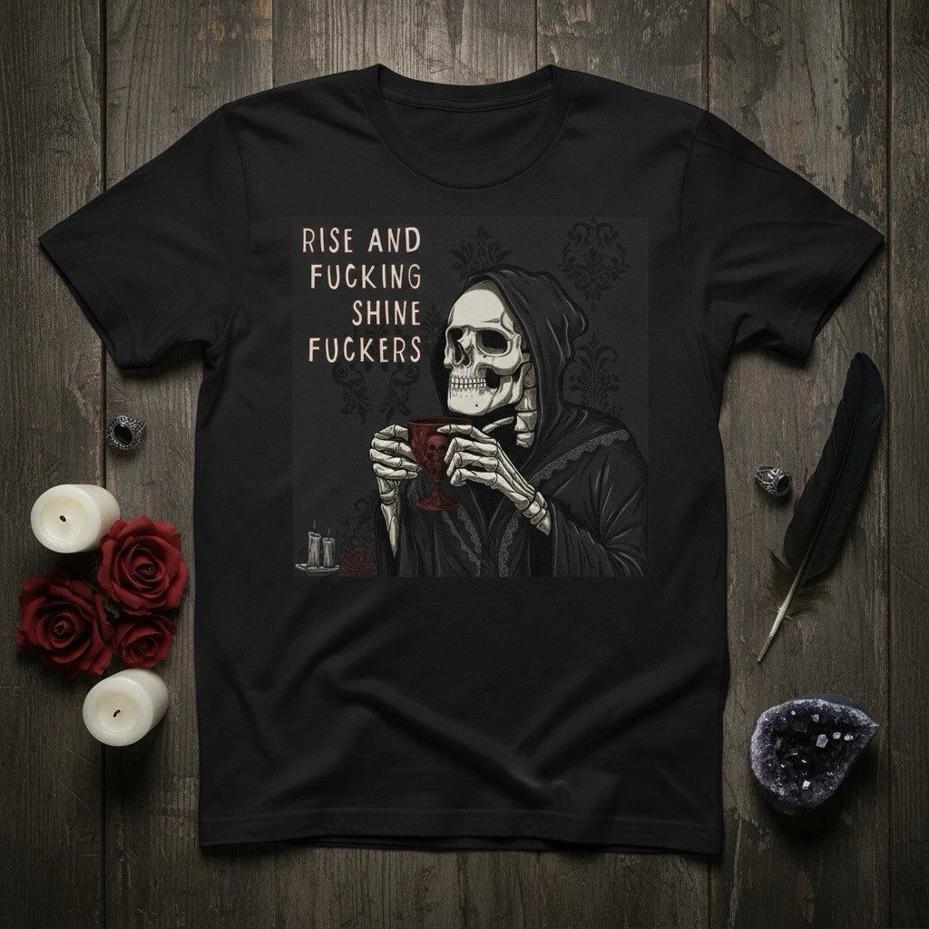 Gothic Motivational Tee,Dark Academia Aesthetic