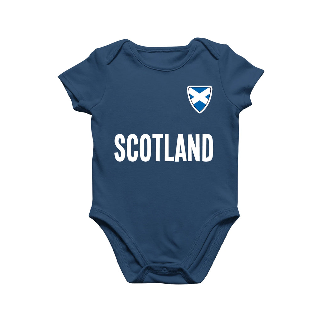 SCOTLAND Country Badge Football Babygrow Babysuit Rugby World Cup 2026 Kit