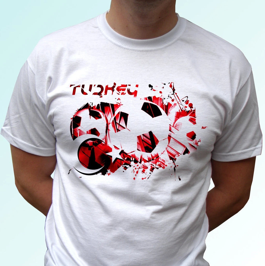 Turkey t shirt football flag top Turkiye soccer fan supporter tee gift all sizes
