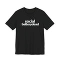 Social Battery Dead Shirt Funny Introvert Minimalist Unisex Tee