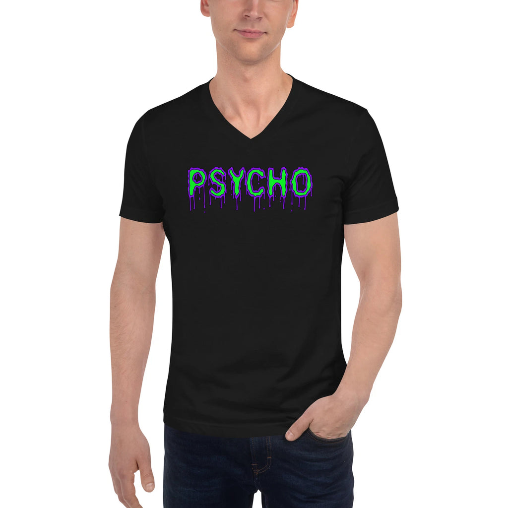 Psycho Mental Personality Unisex Short Sleeve V-Neck T-Shirt
