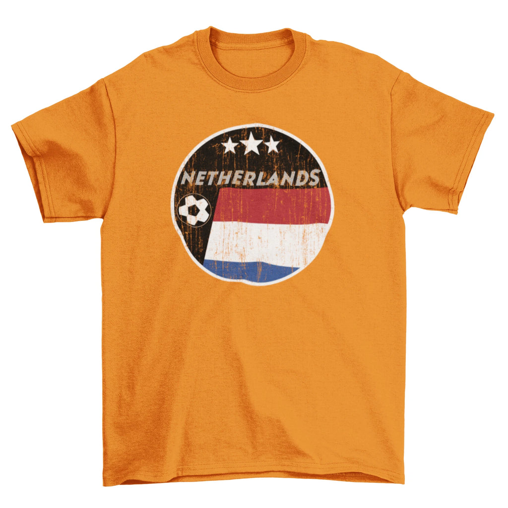 NETHERLANDS Football T-Shirt 2024 Retro Circle, Adults Or Kids,World Cup HOLLAND