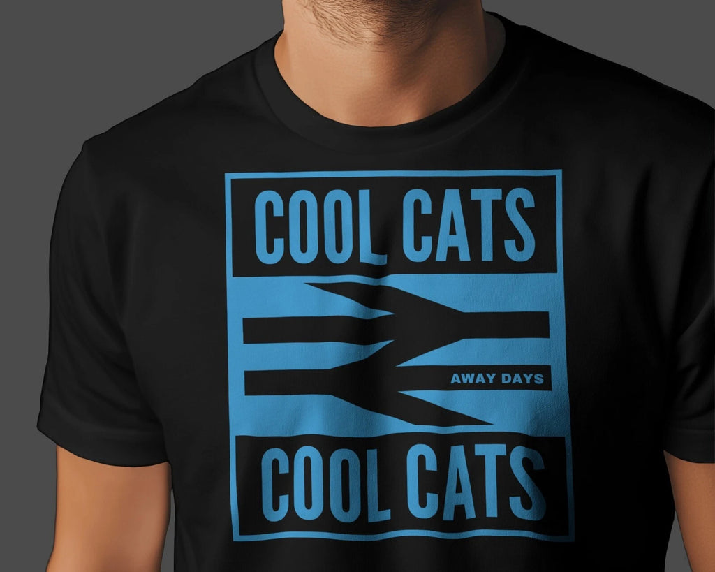 COOL CATS Away Days T-Shirt | Manchester Hooligan Moss Side Blues Guvnors