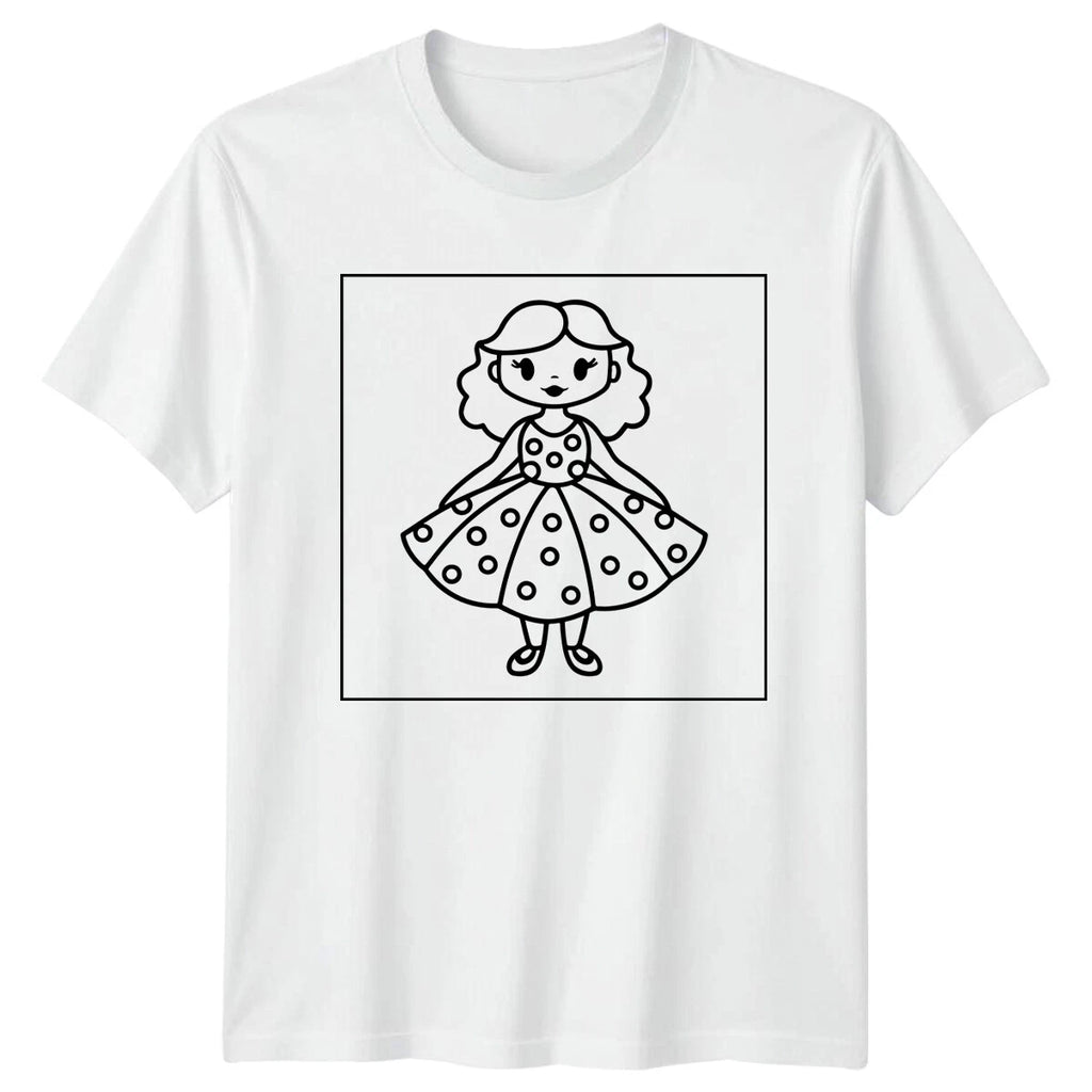 Cartoon Doll Character Graphic Tee Dolls Mens Womens Unisex T-Shirt Apparel