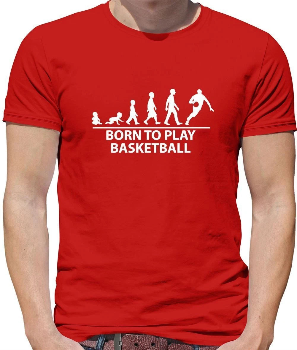 Born To Play Basketball - Mens T-Shirt - Player Team Fan Basket Ball Love