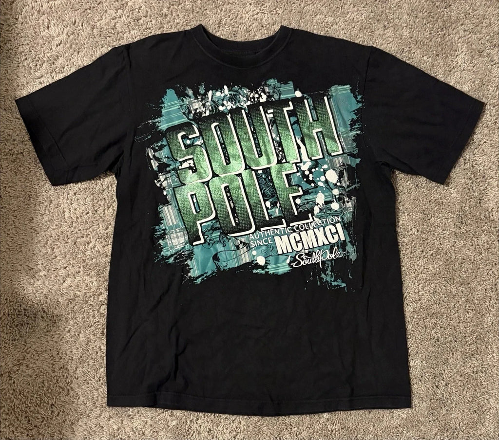 Southpole Style Cotton Skater MMA Graphic T Shirt Y2K Streetwear Mens Tee S-3XL
