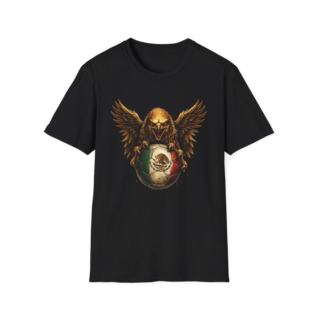 Mexico Eagle Soccer Ball T-Shirt | Vintage Football Fan Graphic Tee