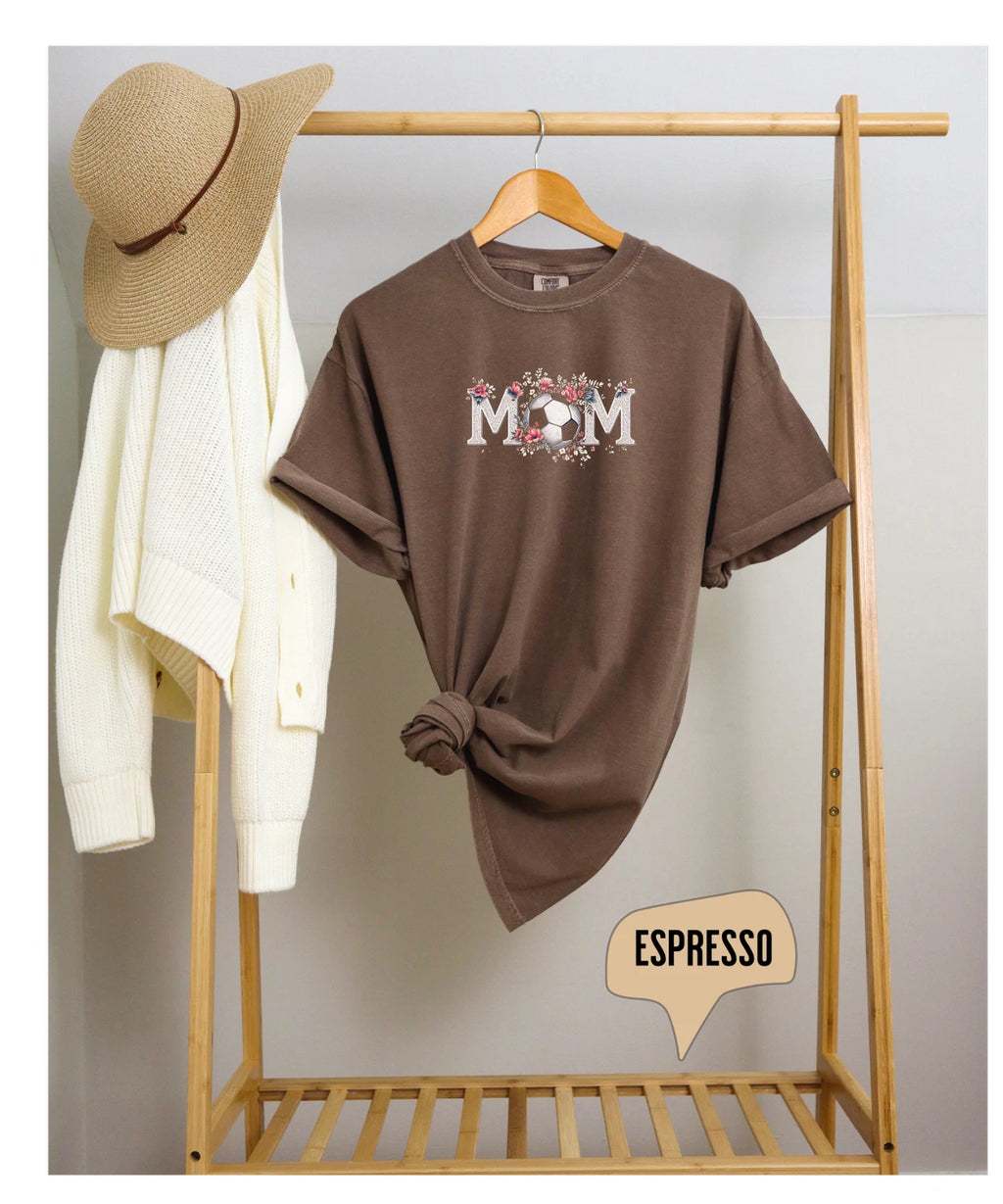 Comfort Colors Soccer Mom  T-Shirt, Perfect Gift for Mother's Day, Sports mom