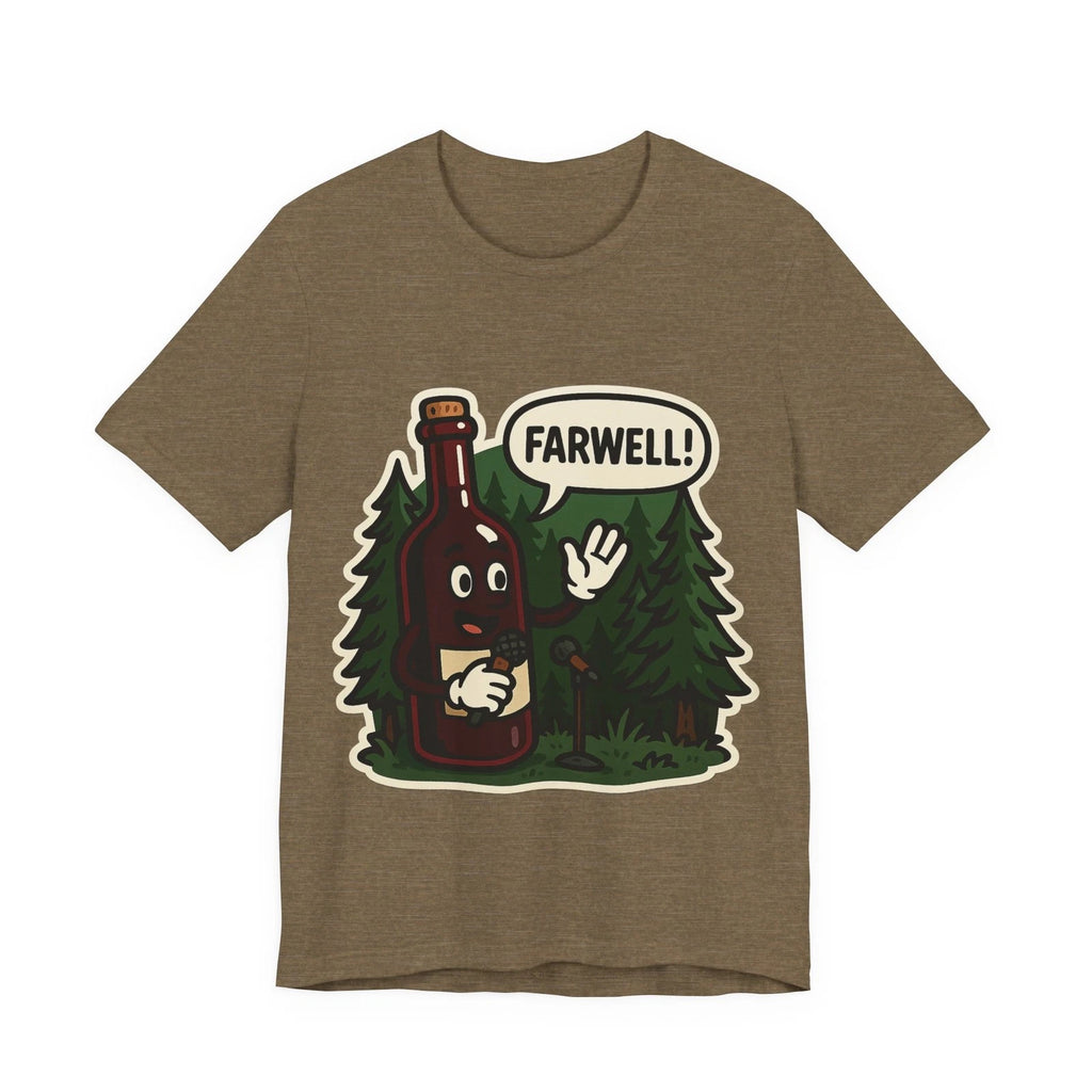 Wine Farewell Speech Sticker T-Shirt