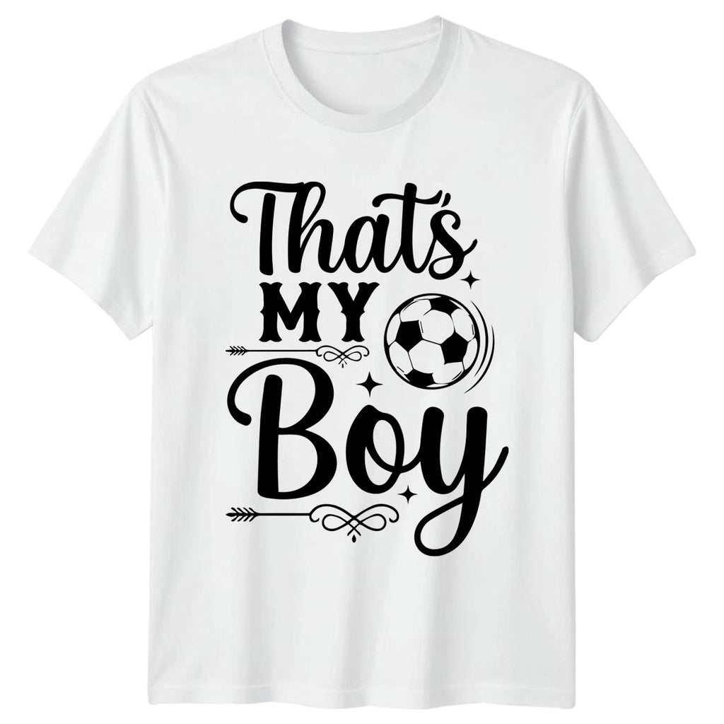 Thats My Boy Womens T-Shirt Youth Sports Soccer Mothers Day Gift For Her