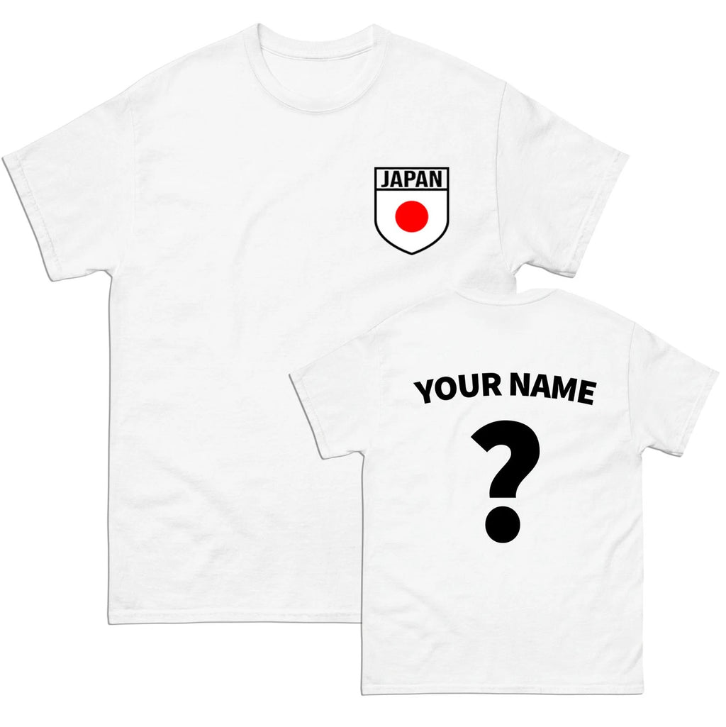 Japan Badge football T Shirt, Personalised football Tee,Custom Name & Number Top