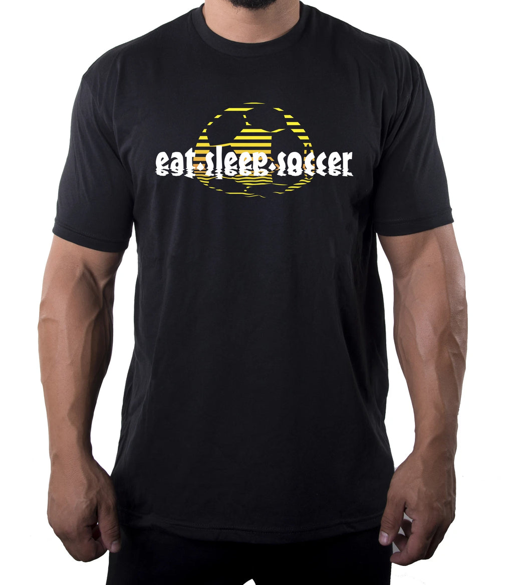 Eat sleep Soccer Sunset, Graphic T-shirts, Men's Soccer Shirts