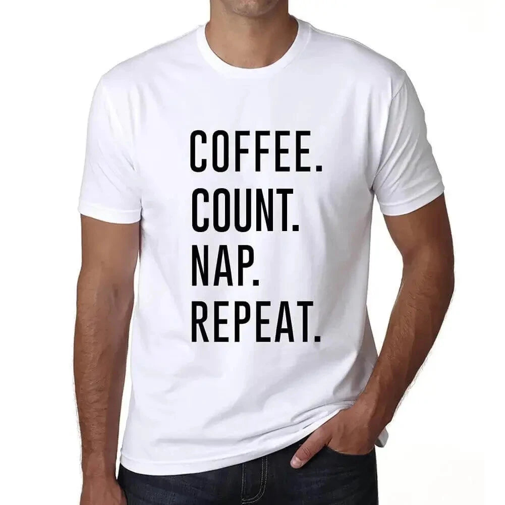 ULTRABASIC men's t-shirt coffee account nap rehearsal coffee count nap