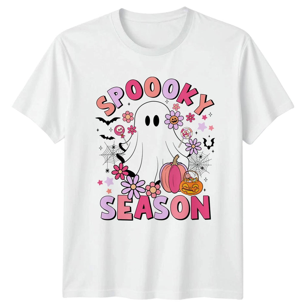 Spoooky Season Womens T-Shirt Pastel Goth Halloween Gift For Her