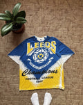 Vintage Leeds United Champions Football 1992 Over Print Soccer Tee Size XXL
