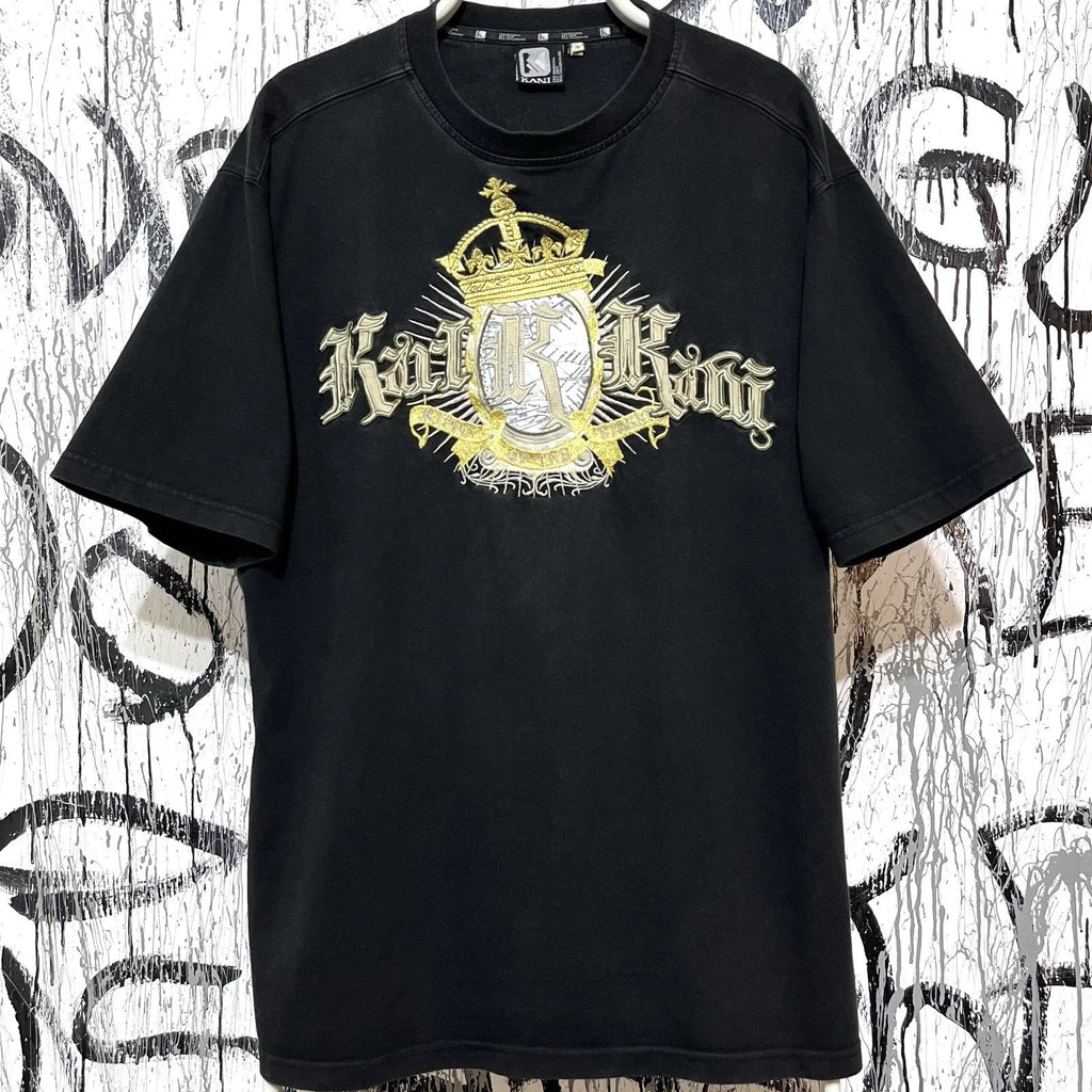 Vintage Karl Kani King of The Street T-Shirt Style USA Mens Black Size L Hip Hop