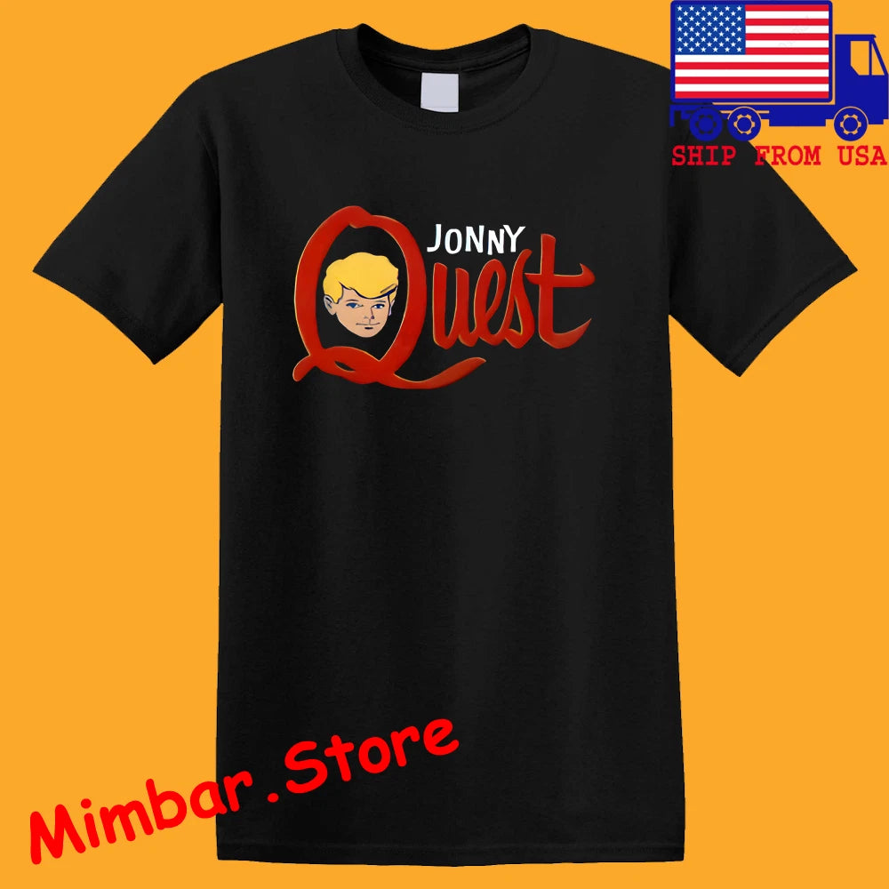Jonny Quest Tv Cartoon Men's Black Size S-5XL
