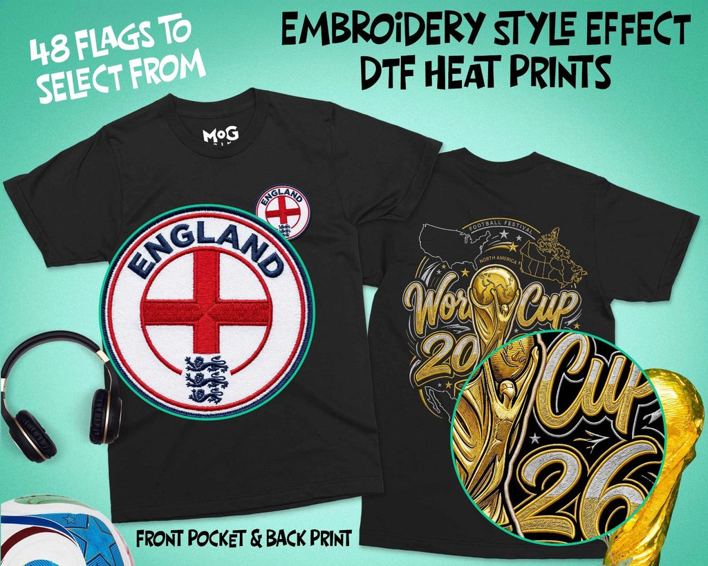 Personalised Football Cup T-shirt Custom Country Flag World Soccer Match Day Tee