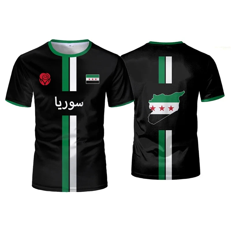 Syria Football Jersey Men Women Soccer Shirt Syrian Flag National Team Top 2026