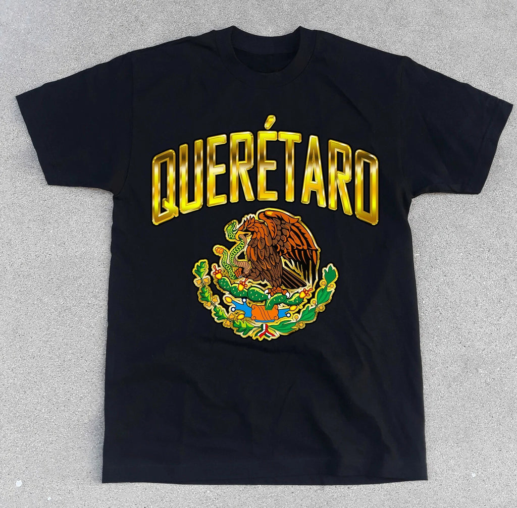 Mexico QUERETARO State Shirt. Mexican Flag Eagle City Soccer Futbol Estado Aztec