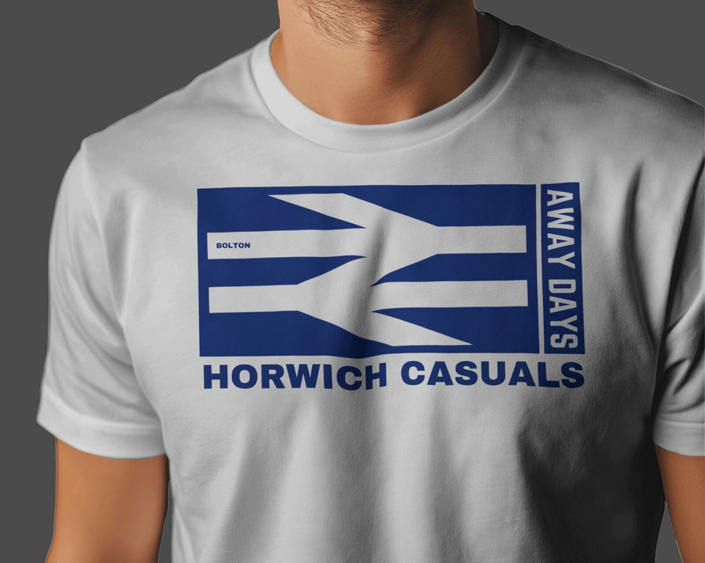 HORWICH CASUALS Away Days T-Shirt | Bolton Hooligan Firm Trotters Cuckoo Boys