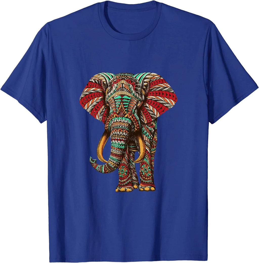 Henna Stylish Artistic Save The Elephants Wildlife T-Shirt