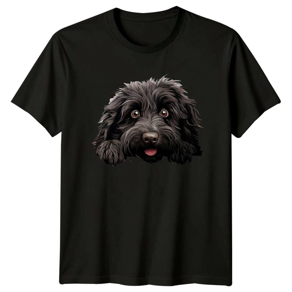Cute Dog Peek A Boo T-Shirt. Adorable Dog Lover Graphic Tee
