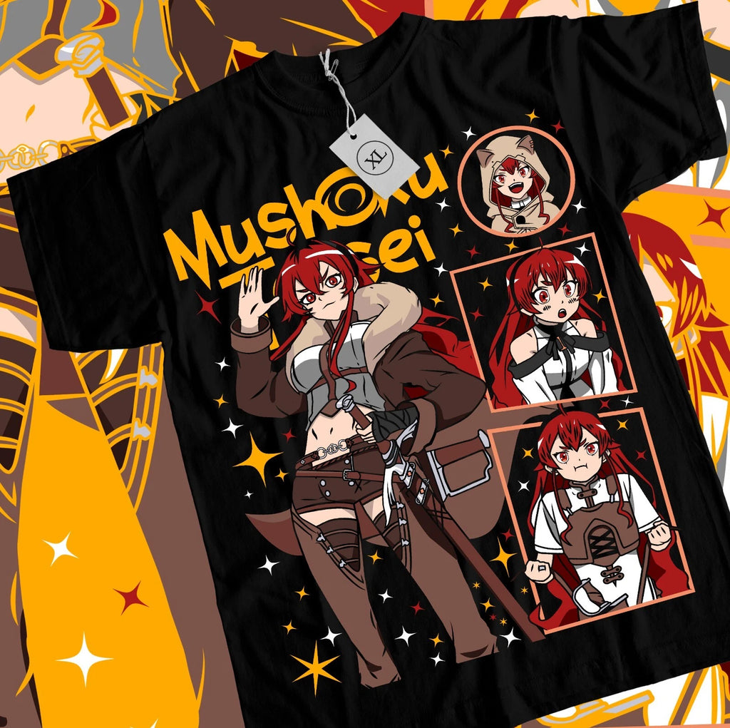 Mushoku Tensei Roxy Migurida T-Shirt Jobless Reincarnation Anime Shirt All Size
