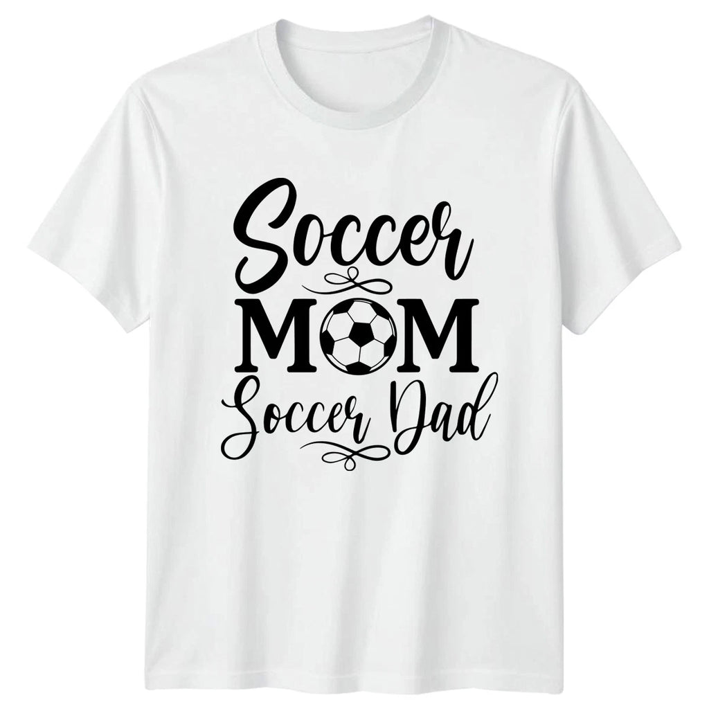 Soccer Mom Soccer Dad T-Shirt Family Soccer Birthday Gift For Him And Her
