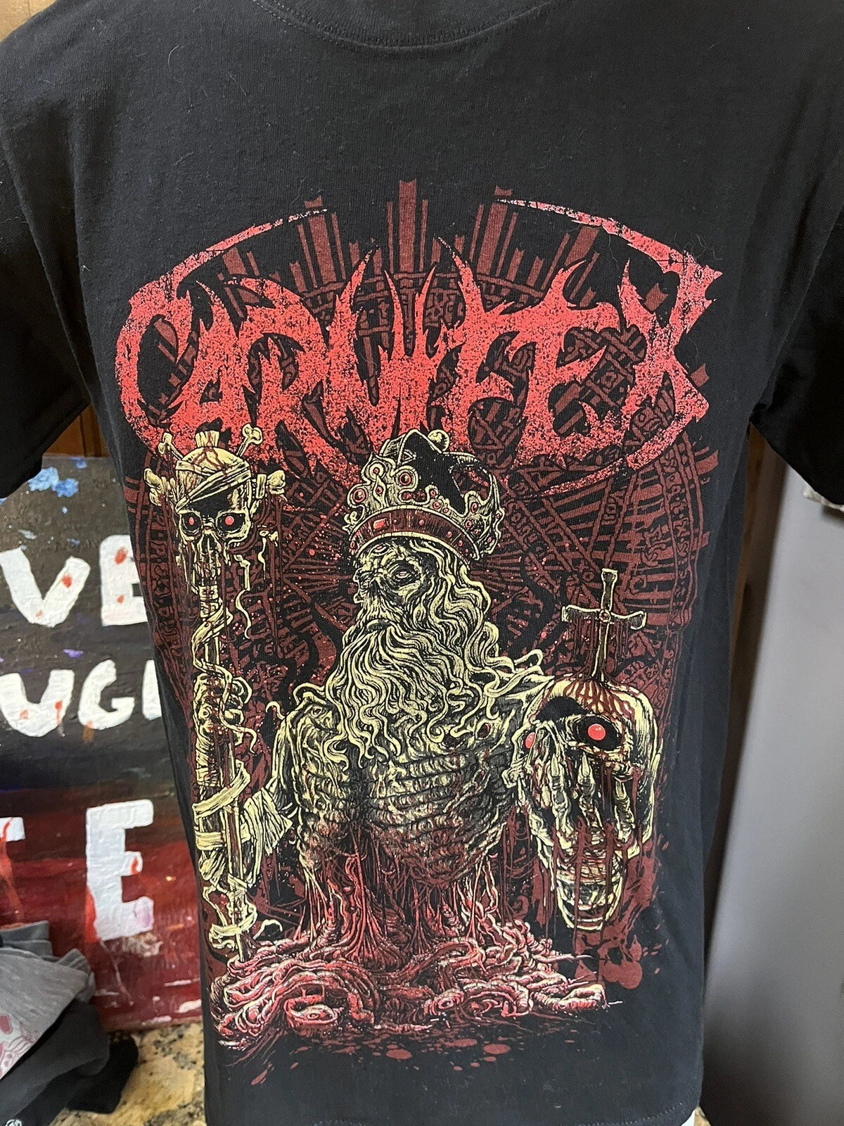 Carnifex Merch Heavy Rock Grim Metalcore Men’s T-shirt S Vintage Graphic Print