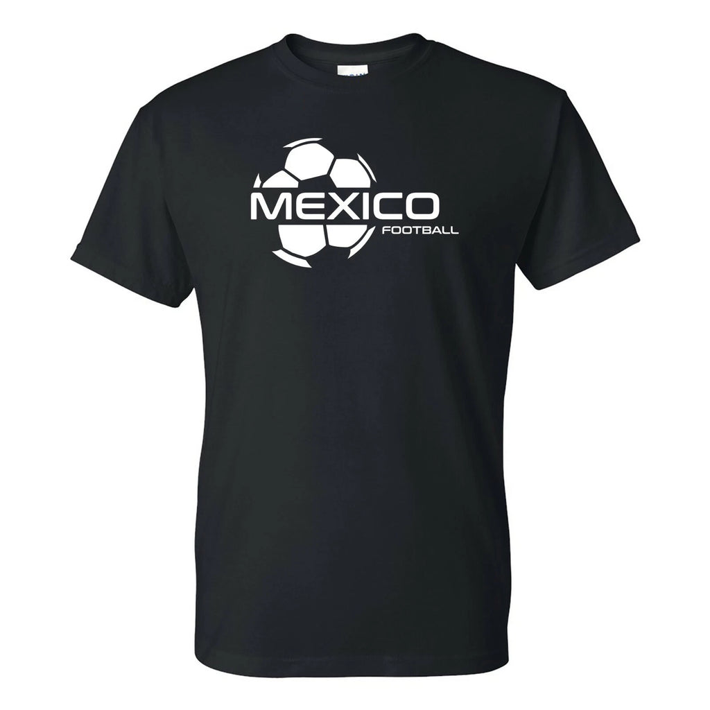 Mexico Football Strike - Soccer Sports Short Sleeve T-Shirt - Black