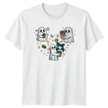 Cute Ghost Plant Lover Womens T-Shirt Houseplant Gardening Halloween