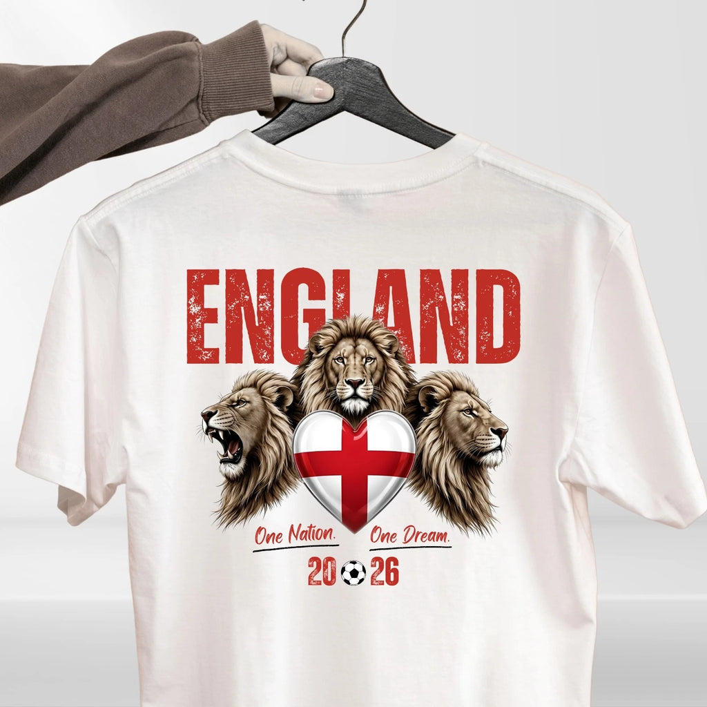 England Football 2026 Fan T Shirt England Flag Soccer Unisex Gift Tee