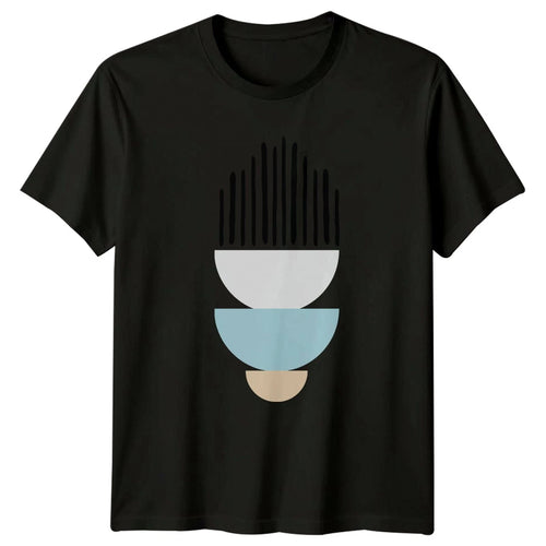 Abstract Geometric Shapes T-Shirt Mid Century Modern Art Gift For Him And Her