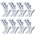 8 Pairs Grip Soccer Socks for Men Anti Slip Athletic Non-Slip Socks Sports Gr...