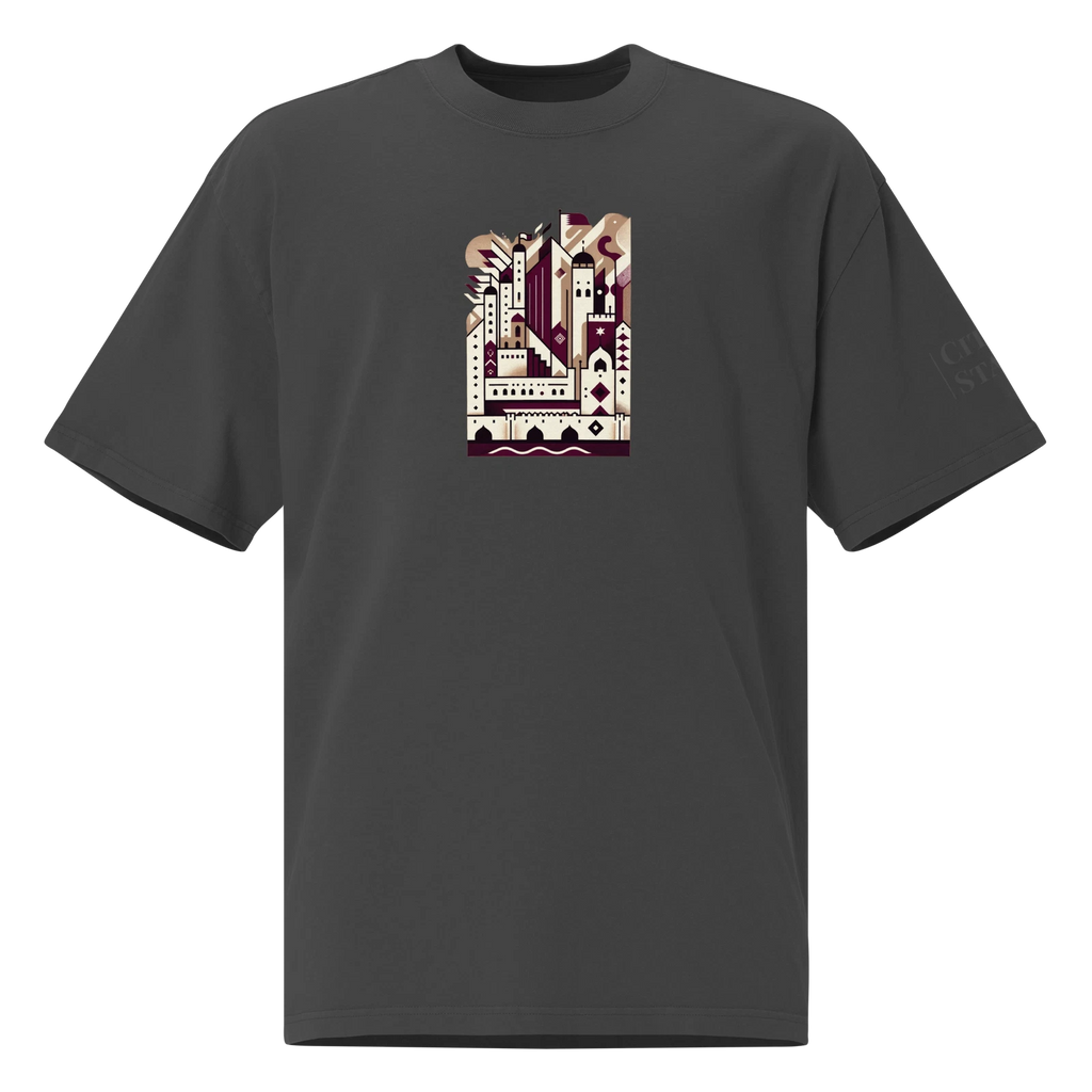 Oversized faded t-shirt (QATAR)