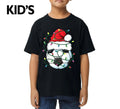 Santa Soccer Ball Sports Funny Football Print Novelty Joke Kids T-shirt Tee Top