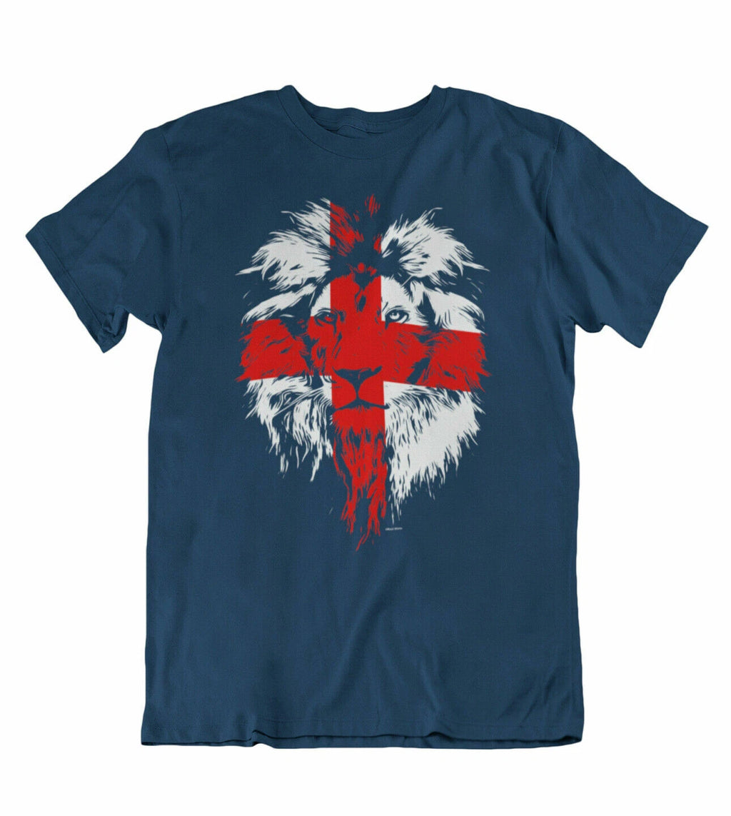 ENGLAND Football T-Shirt  World Cup 2026 Style LION Mens Womens Kids Rugby Top