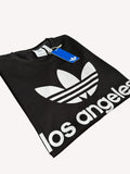 Adidas Originals Los Angeles T-Shirt Men’s Sz M Black Trefoil Graphic Tee New