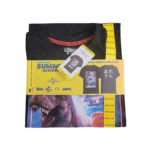 Adult Unisex Universal Mineral Wash Fabric Ribbed Knit Collar Family Tee Medium