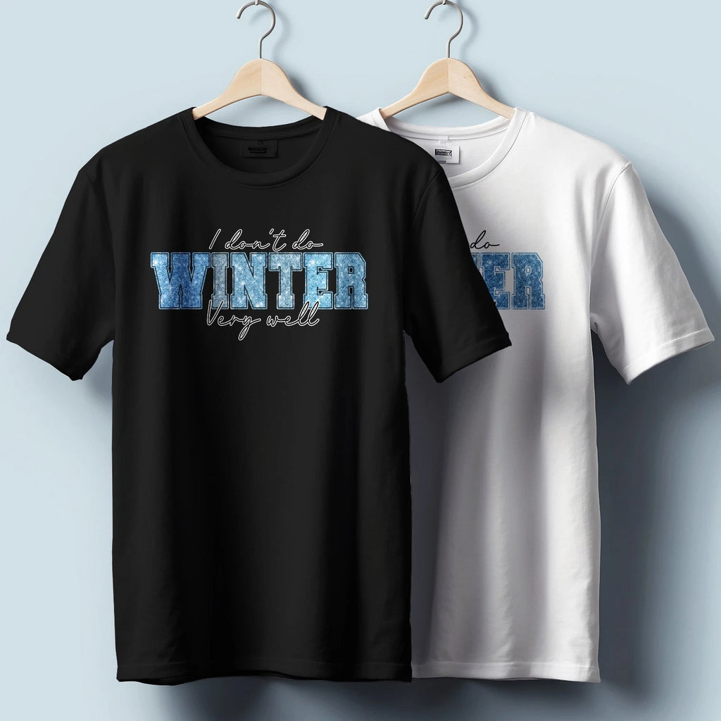 Winter Aesthetic T-Shirt – Minimal Snow Graphic | Unisex Winter Tee