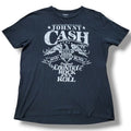 Johnny Cash Shirt Size Large Old Navy Graphic Print T-Shirt Nashville, Tennessee