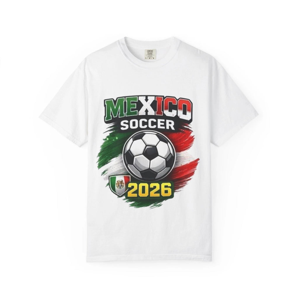 Mexico World Cup Soccer 2026 T-Shirt | Soccer Ball, Mexican Flag Colors